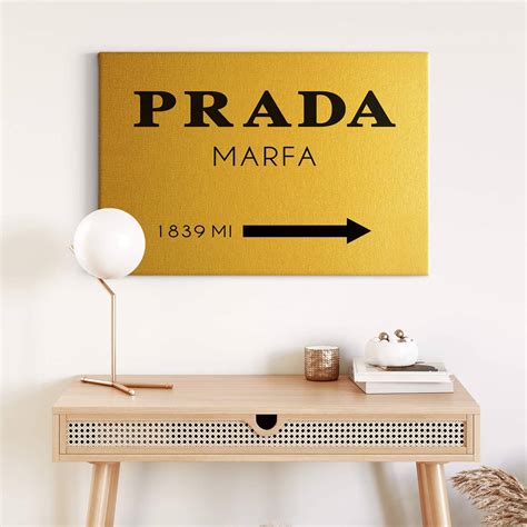 stampa su tela prada marfa|Prada Marfa B&W Stampa su Tela .